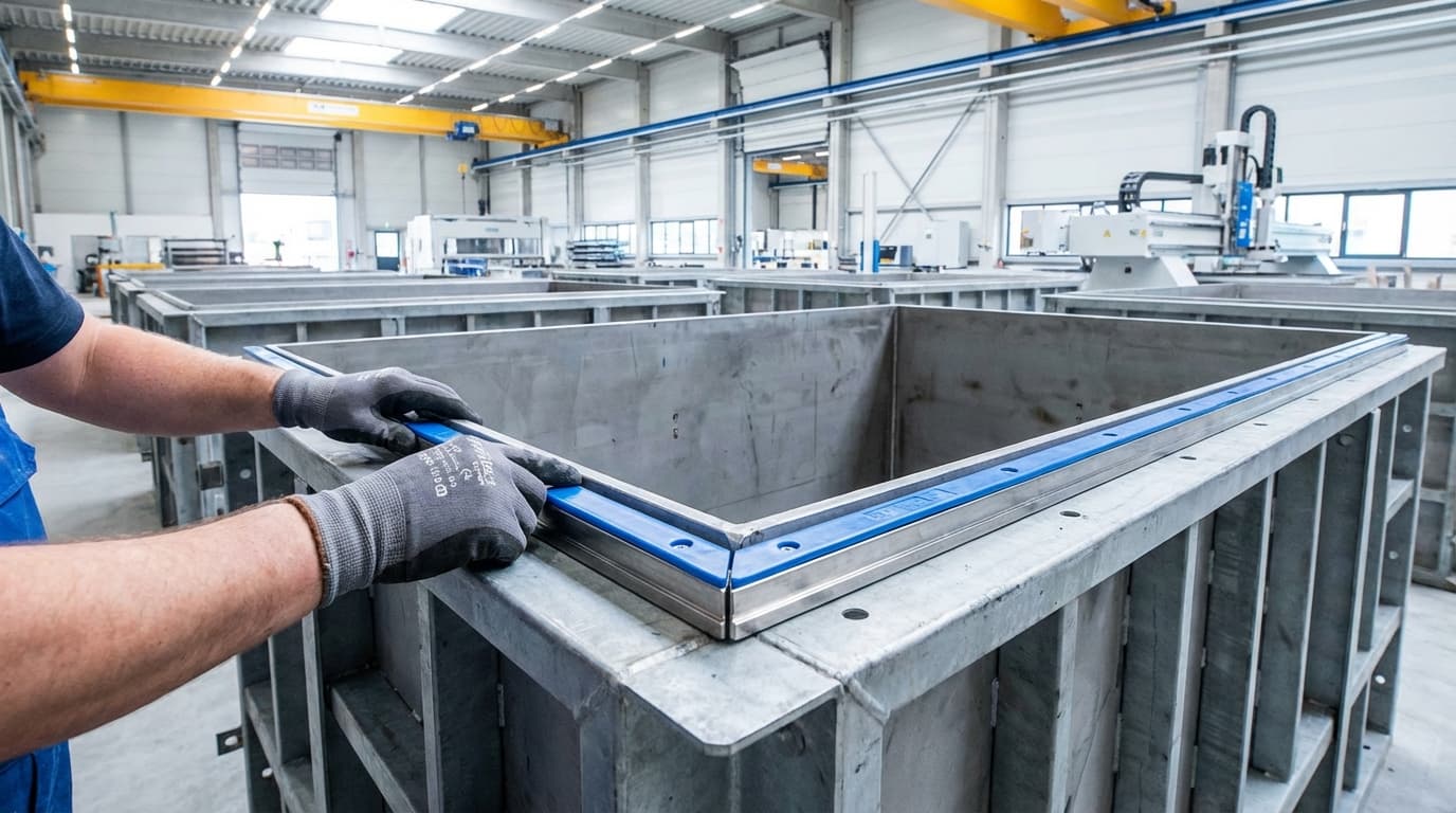 Gebruik van Vellingkantmagneet strips in een mal.