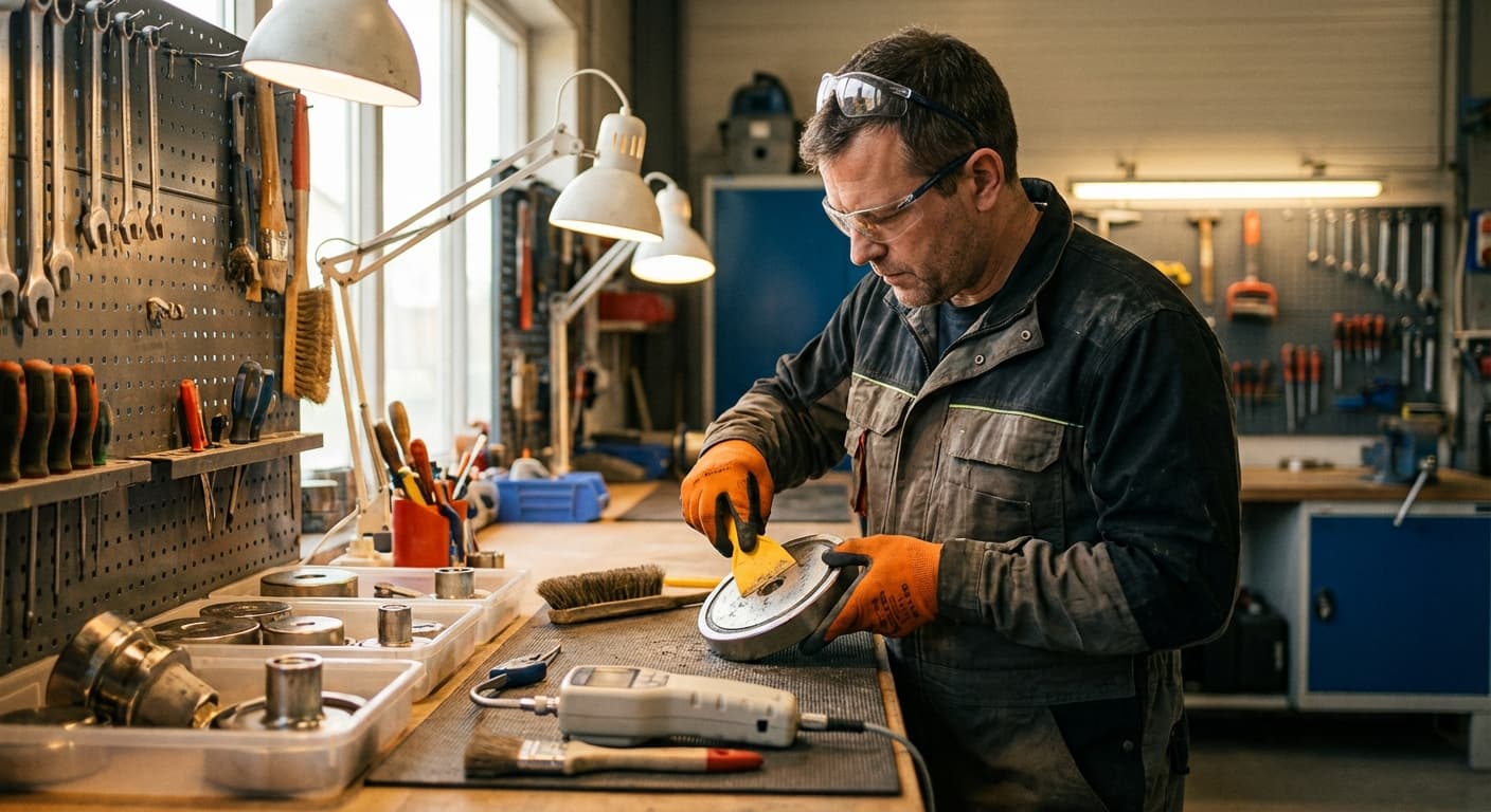 Onderhoud en levensduur van bekistingsmagneten